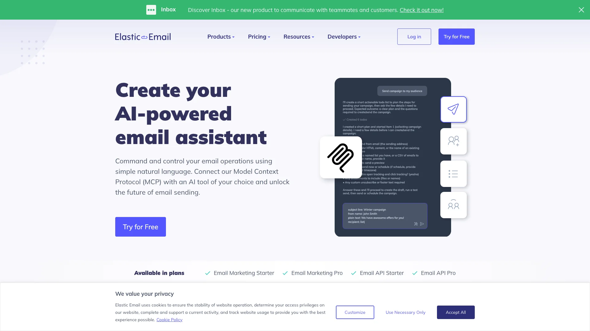 Elastic Email MCP Server