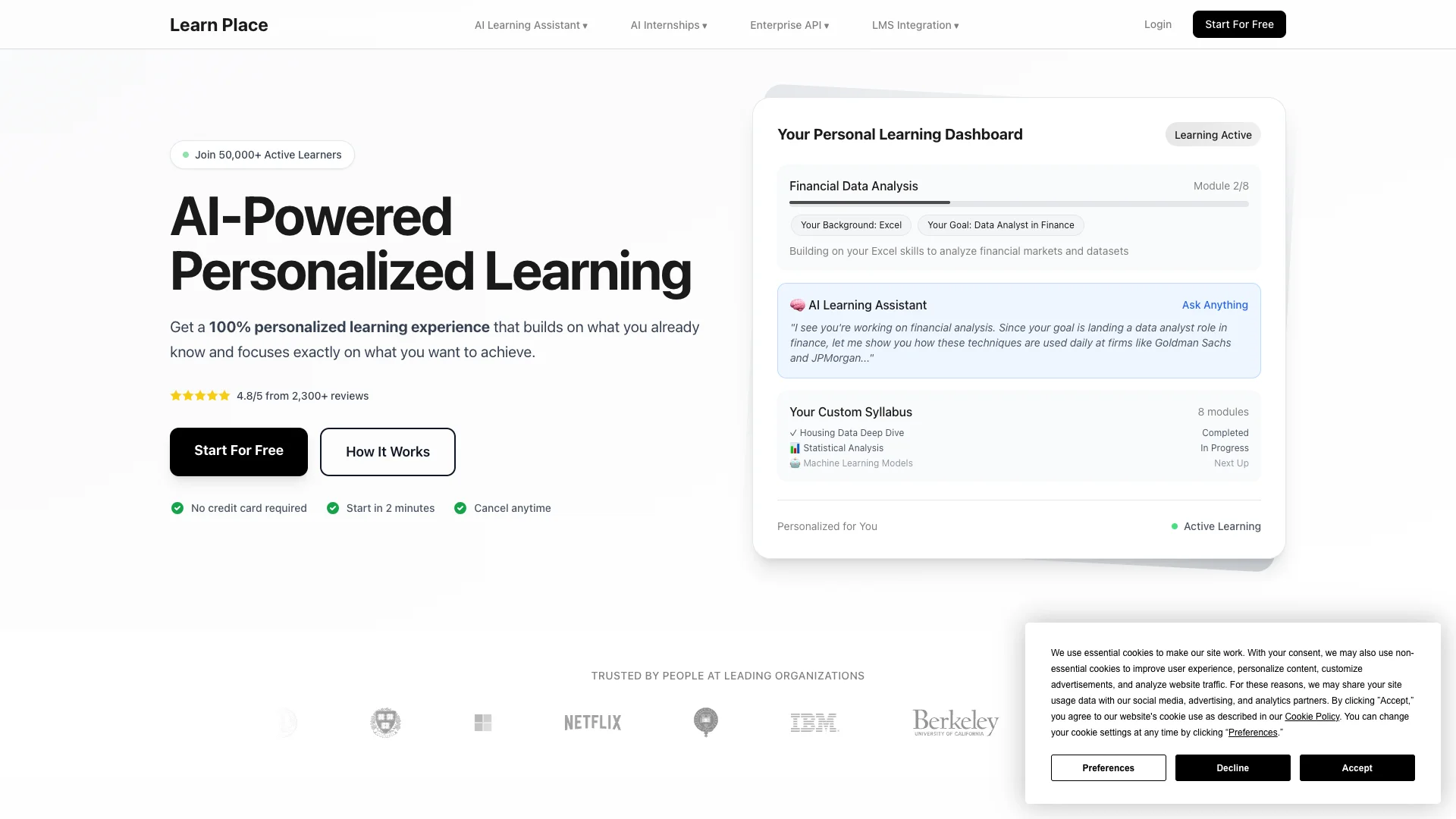 Learn Place Personalized Learning Assistant