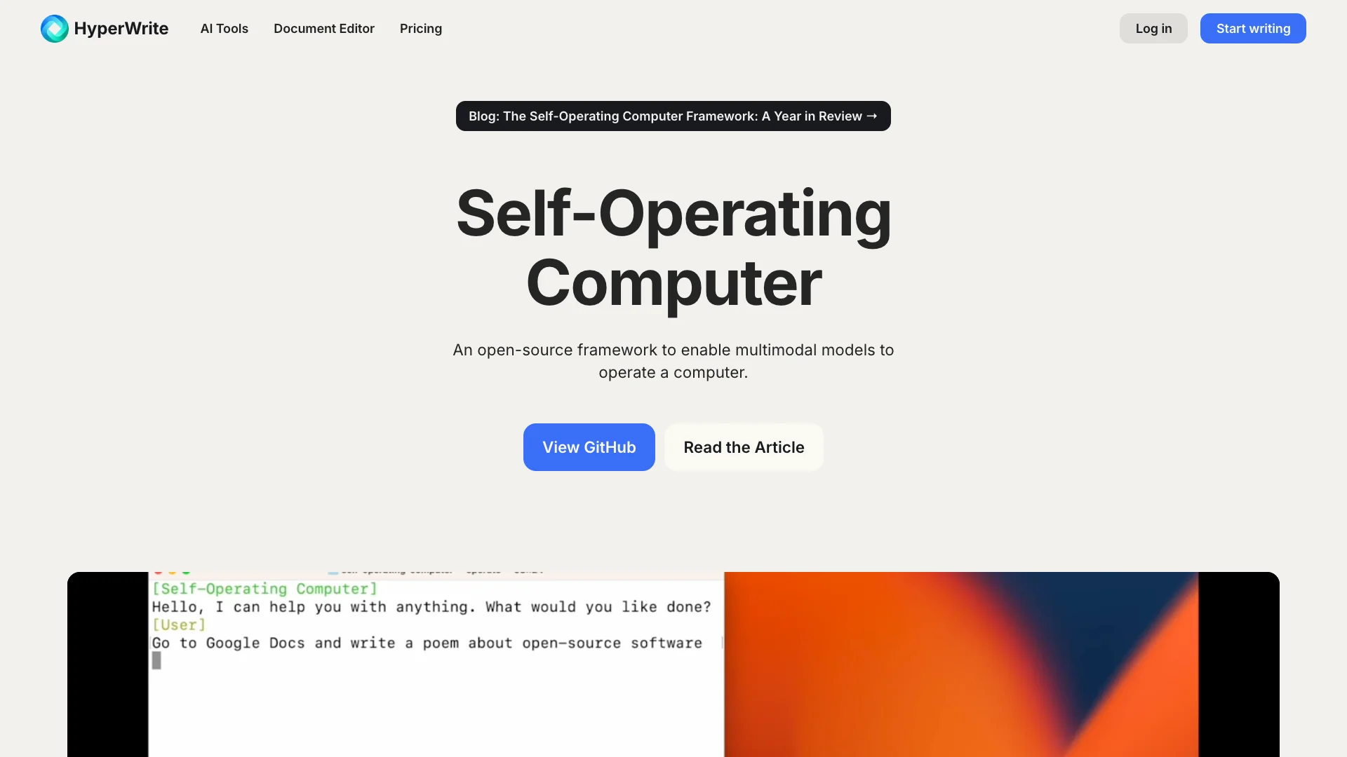 Self-Operating Computer